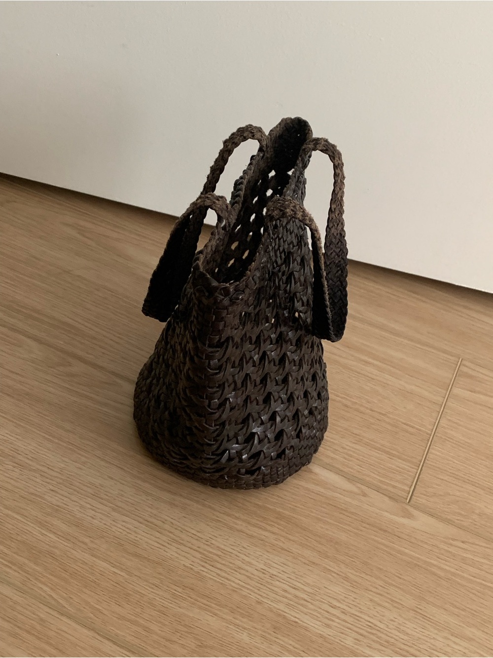Dragon Diffusion Woven Basket Bag - Black - Picture 3 of 4
